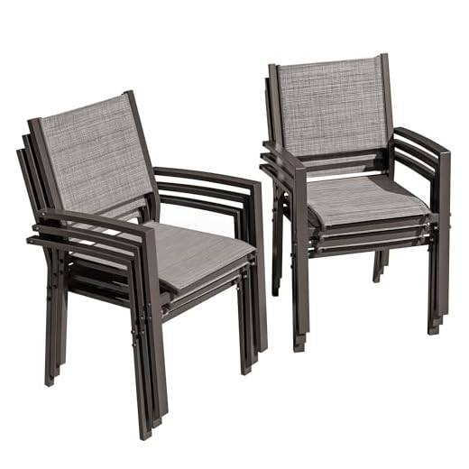 Set of 6 Flamaker Outdoor Patio Chairs