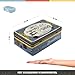 Nostalgic-Art Retro Vorratsdose Flach, 2,5 l, Pins & Needles Sewing Box – Geschenk-Idee für Dein Zuhause, Blech-Dose mit Deckel, Vintage Design, zur Nähen-Aufbewahrung, Nähen-Deko