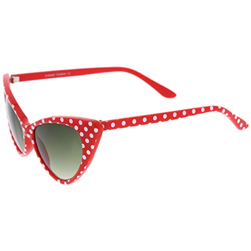 zeroUV - Women's Retro Polka Dot Oversize Cat Eye Sunglasses 54mm4