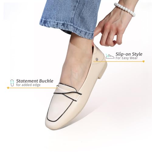 Image of YOHO Bliss Loafers for Women | Comfortable & Stylish Bellies | Fashion Moccasins with Footpharma Footbed | Slip-on for Casual & Formal Wear | 007