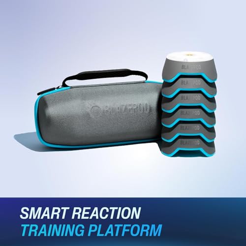Image of BlazePod Soccer Reaction Training Kit - 4 Smart Light Pods for Speed, Ball Control & Game IQ - Football Reflex Training for Players & Coaches - App Access Included
