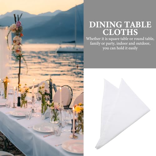 6 servilletas de algodón puro para mesa elegante miniatura 2