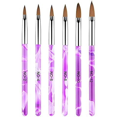 6-Piece Nail Art Brush Set by NiceLand Cover