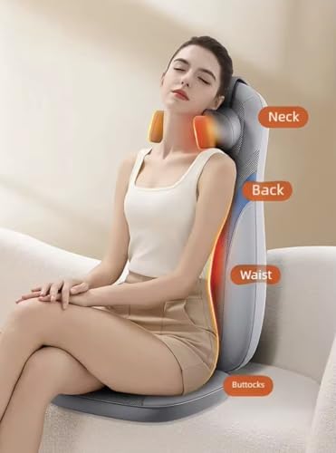 Image of BLYNK Shiatsu Back Massager for Full Body Pain Relief with Heat | 2D /3D Kneading Massage Chair Pad for Neck, Shoulder, Back, Waist, Hips, Legs & Foot | Electric Multipurpose Massage Cushion