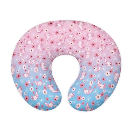 XXQGOMG Nursing Pillow Cover Bling Axolotl Breast Feeding Pillows for Babies Boys & Girls Soft Breathable Nursing Pillow Case U Shaped Nursing Pillow Slipcovers for Breastfeeding Mom