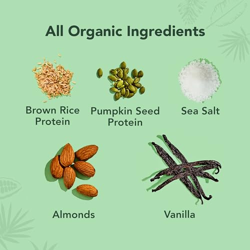 ALOHA Organic Plant Based Protein Bars, Vanilla Almond Crunch, 1.98-Ounce Bars, (Pack of 12) - Image 6