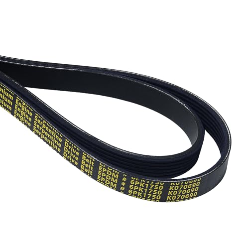Image of 12669858 Serpentine Belt V-Ribbed Drive Belt Compatible with 19-26 Silverado /Sierra 1500 V8 5.3L 6.2L,21-26 Tahoe Suburban Escalade ESV Yukon XL V8 6.2L,Replace 6PK1750