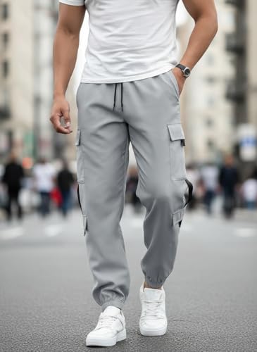 Image of Mack Jonney Men's Solid Joggers | Solid Design | Regular Fit | Casual & Athleisure Wear |Pack of 1-MMJ-79