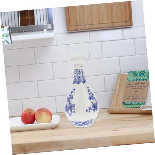 Bouteille à vin décorative en céramique pour repas convivial - 4