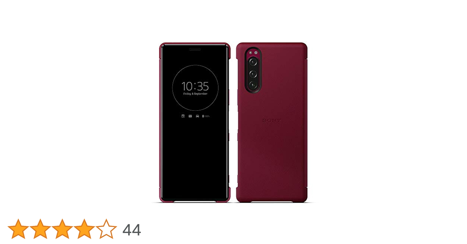 Amazon.co.jp: SCVJ10JP/R(レッド) Xperia 5用 Style Cover View