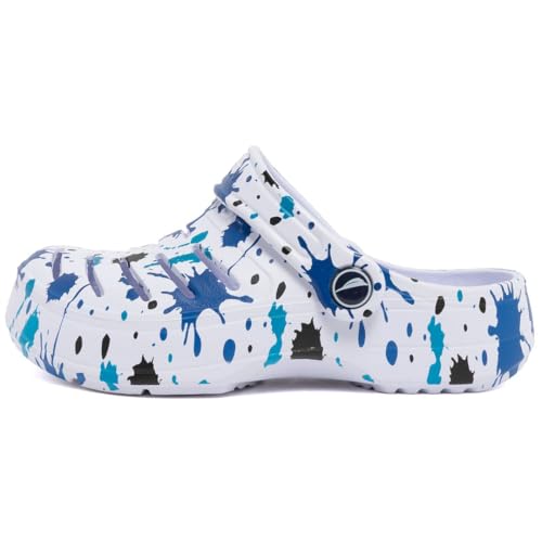 Image of Nautica Kids Clog Sandals - Slip-On Lightweight Water Shoes with Adjustable Heel Strap - Comfortable EVA Slip-Resistant Clogs for Boys & Girls - Toddler & Youth Sizes