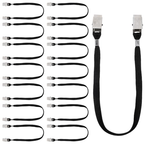 MBAIYO 15 Pcs Hat Clips for Wind, Hat Windy Clips for Boating Adjustable Windproof Hats Strap Clip Hats Rides Cap Retainer for Baseball Cap Fishing Camping Outdoor Activities Black