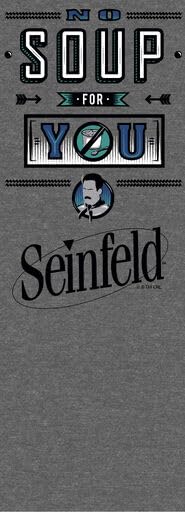 Seinfeld No Soup For You Men's Heather Gray Sleep Pajama Pants2