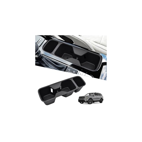 Image of Cup Holder Inserts for 2020-2025 Kia Telluride Accessories, Non-Slip TPE Center Console Cup Holder Protector Organizer for Telluride Interior Accessories