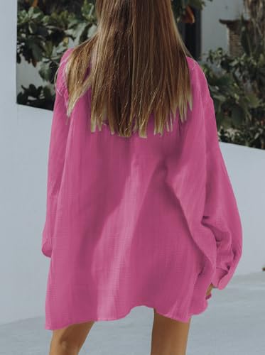 Image of Fixmatti Women 2 Piece Outfits Long Sleeve Button Down Blouse and Shorts Sweatsuit Sets