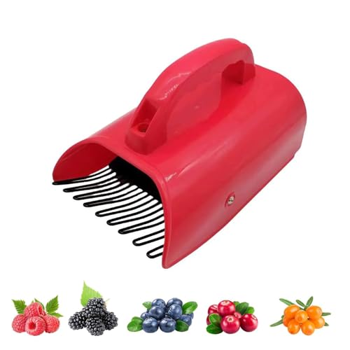 Jilskl Peigne à Myrtilles, Cueilleur de Baies, Ueilleur de Baies avec Peigne Métallique, Outils Horticoles pour La Récolte des Myrtilles, des Canneberges,...