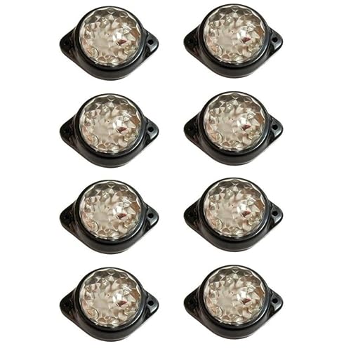 Lumières LED rondes camping-car voyagez en sécurité avec 8 feux de balisage arrière 24V