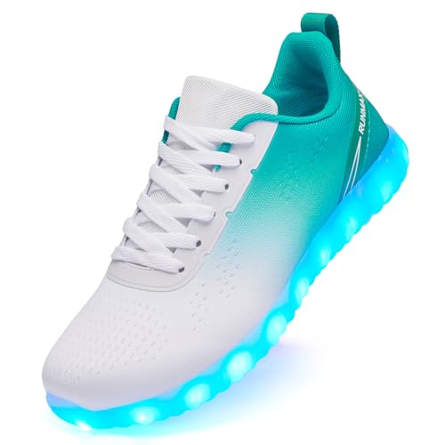 BosenHulu Light Up Shoes for Women Men USB Charging LED Shoes Adult Halloween Dancing Glowing...