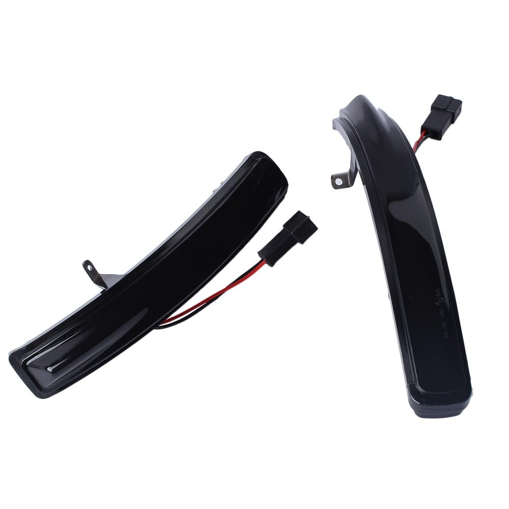 SYLTER Intermitentes AutomóViles Luz Señal Giro Espejo Lateral Luces Led Señal Giro Ámbar Dinámicas con Lente Ahumada para Ford para Explorer 2011-2019 Accesorios Coche Intermitente Espejo Lateral