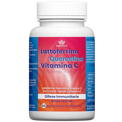Ribovita Integratore Lattoferrina Quercetina Vitamina C 60 Compresse