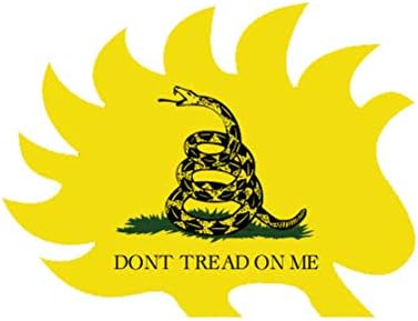 MAGNET Libertarian Porcupine Dont Tread On Me 2A - Refrigerador magnético de vinilo para automóvil, se adhiere a cualquier superficie de metal de 5