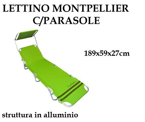 Preisvergleich Produktbild Kinderbett Relax Bräunung Aluminium + Sonnenschutz See Strandstuhl. Pool prc627