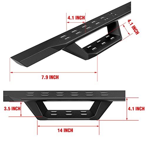 Estribos tubular negro para Toyota 4Runner 2014-2024 miniatura 3