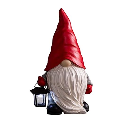 Dvärg Figur Precis detaljera jul Gnome med LED ljus dekoration Vackert