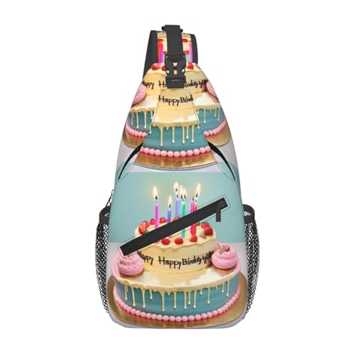 Mochila cruzada Happy Birthday para senderismo y viajes miniatura 1