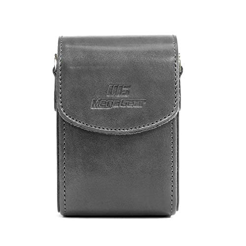 Funda de cuero para cámara MegaGear con correa miniatura 4