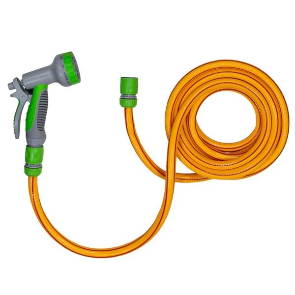 DO IT AT HOME Dog Shower Sprayer Kit with Adjustable Multi-Spray Nozzle Gun - Outdoor Pet Bathing Garden Hose Attachment & Quick Connect Wash Station for Muddy Paws, Horses & Car Cleaning