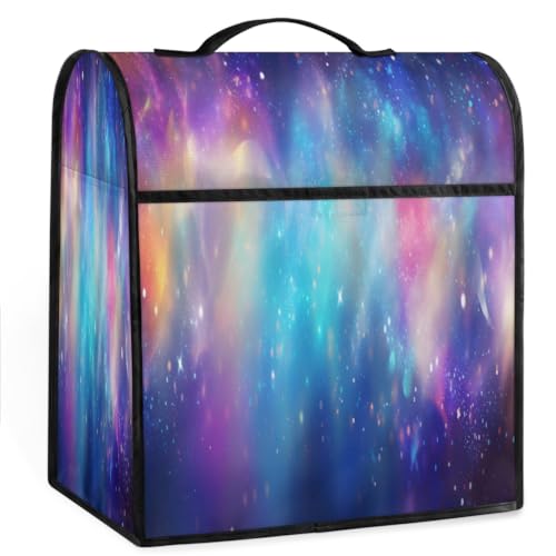 Coffee Maker Cover Galaxy Universe Colorful Kitchen Appliance Covers Small Appliance Covers Blender Cover Juicer Cover Dust Covers for Kitchen Appliances with Top Handle and Pockets,Washable,C565