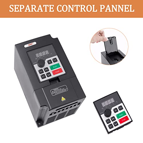 Qnk Vfd Converter Single To 3 Phase Inverter Variable Frequency Drive 3Kw Cnc Spindle Motor Speed Controller 4Hp 220V Ac 14A #TOP2