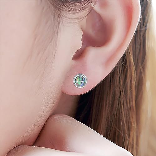 Sigil of Lilith Stud Earrings S925 Sterling Silver Sigil of Lilith Stud Earrings Gifts for Women Men2