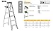 Louisville Ladder 4-foot Aluminium Step Ladder with tool tray, 225-Pound Load Capacity, Type II, AS4004