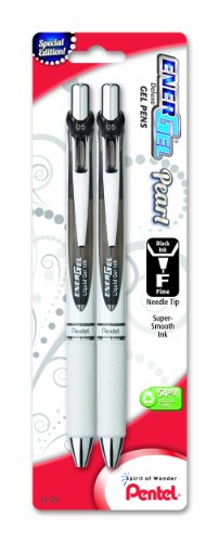 Pentel Pearl Deluxe Rtx Liquid Gel Pen, (0.5Mm), Fine Line, Needle Tip (Bln75Wbp2A) #TOP4