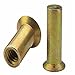 AENmm6B4.1, RIVETNUT, M6x1 (2.25-4.10mm GR) RND Body, CSK HD, CLSD End, SST, Passivated (5 PK)