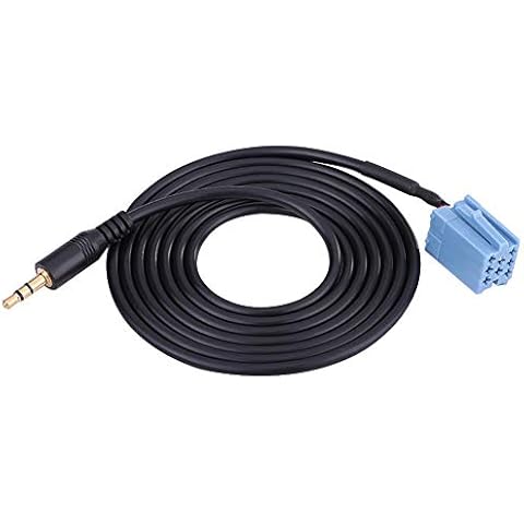 Car Audio Cable, 3.5mm Car AUX Input Audio Music Adapter Cable For/Golf/Passat B5/Bora//Blaupunkt Cover