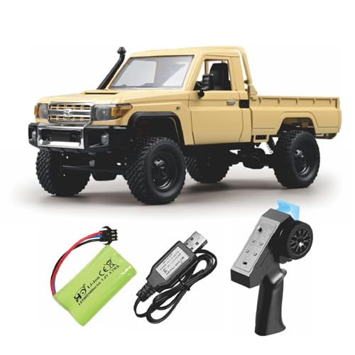 MN-82 1/12 �X�P�[�� RC�N���[���[ 4WD �I�t���[�h �v���|�[�V���i���R���g���[�� Compatible with Toyota Land Cruiser LC79 �J�h�A �J�z�[�h LED�w�b�h���C�g �M�t�g(Yellow White)