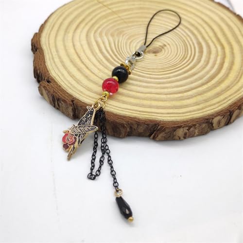 Image of Game LAD Sylus Crow Cosplay Badge Necklace Alloy Red Gem Brooch Lapel Pins Jewelry Bag Costume Accessories Prop Gifts