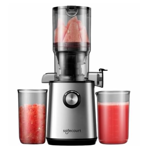 Safecourt Kitchen Sapcentrifuge - Slowjuicer voor Groenten & Fruit - XXL Vulopening - Krachtige motor