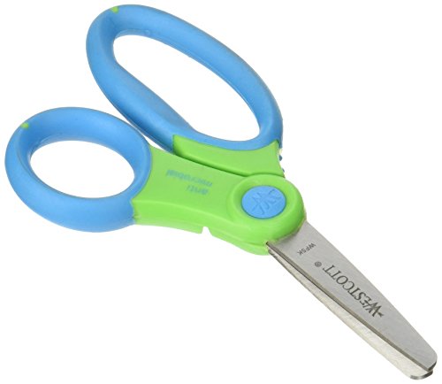 Westcott Soft Handle Kids Scissors, Colors May Vary, 5-Inch Blunt (14596)