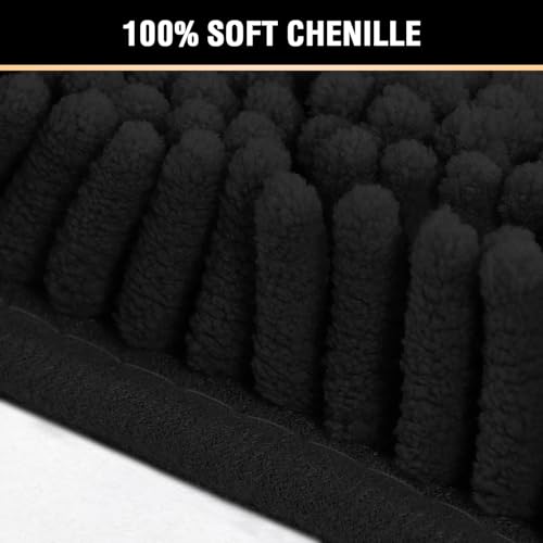 Tapis de bain chenille pour sortie de douche et baignoire - 6