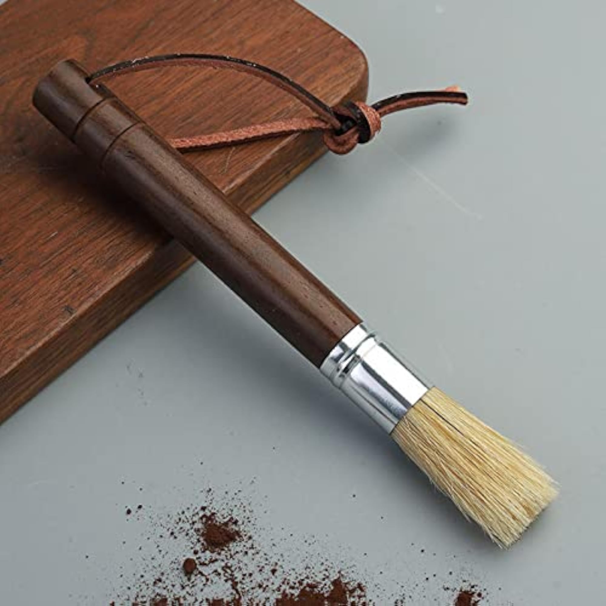 Wood Dusting Espresso Brush for Coffee Cleaning