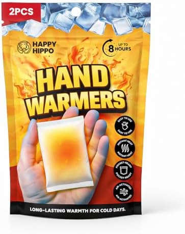 Hand Warmers, Lasts 8hrs, Heats Fast, 2-3 Min Activation, Heated Hand Warmers, Camping, Hiking, Skating, Skiing, Hunting, Fishing; Blizzards, Cold Winter or Summer Nights (3)