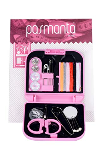 Kit de costura Pasmanta para viajes, mini conjunto de reparación de costura para el hogar, elementos esenciales de costura, estuche elegante, todo lo que necesita en el camino Cover