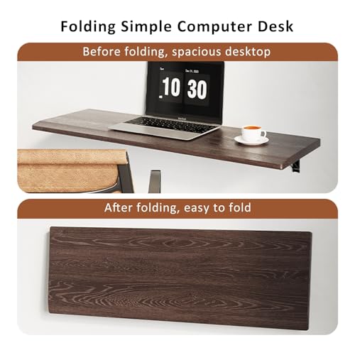 Table pliante pour buanderie et atelier | Établi mural bois - 6