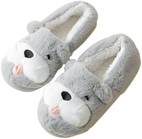 Lady Warm Slippers Cartoon Dog Anti- skid Indoor House Shoes Winter Fluffy Unisex Pull on Slippers Comfortable Plush Home Shoes Soft Bedroom Shoes Cute Christmas Gift for Man Woman | Image 7
