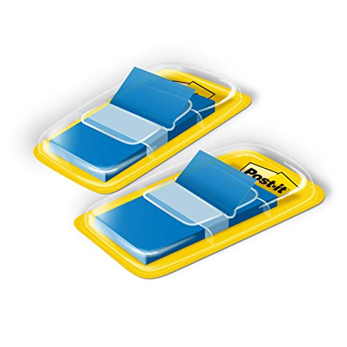 Post-it, 3M, Marcador de Página Adesivo, Flags Azul, 25,4mm x 43,2mm, 100 folhas