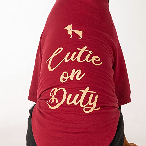 Image of HUFT Cutie on Duty Pet Sweatshirt - Maroon